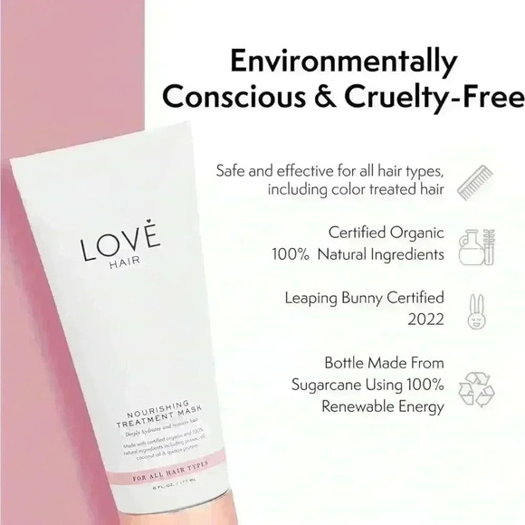 LOVE HAIR Nourishing Treatment Mask ~ 6 fl oz ~ NEW! - Picture 2 of 11